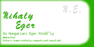 mihaly eger business card